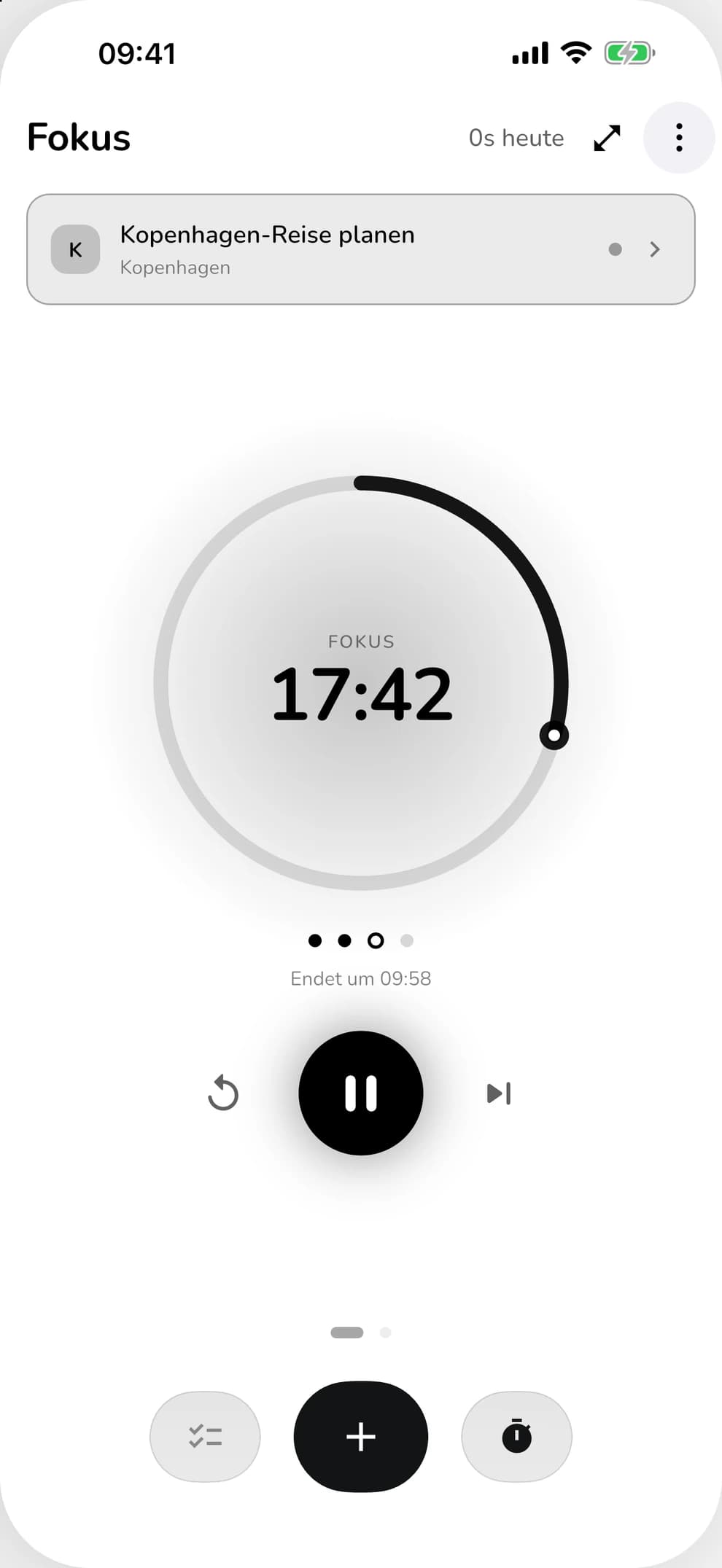 ClearDo – Fokus-Timer