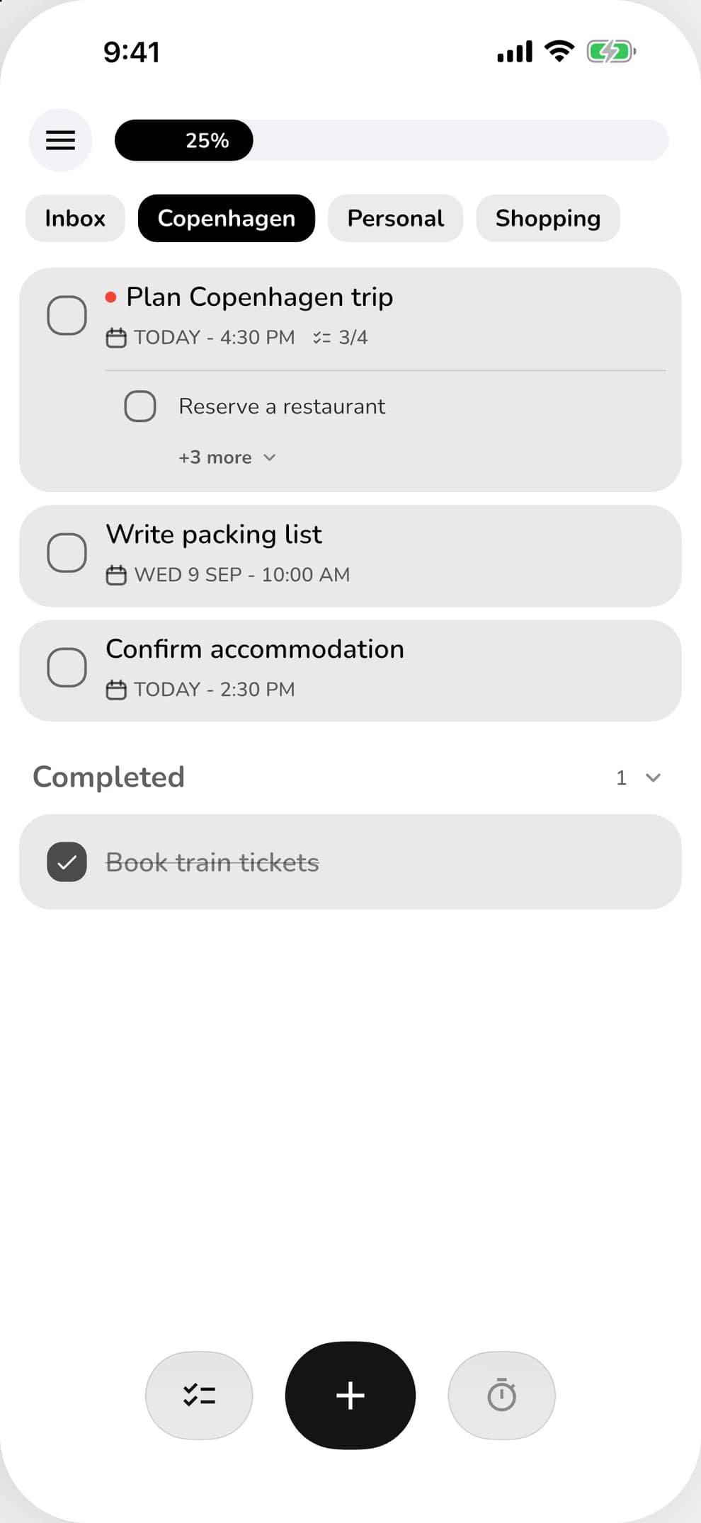ClearDo – Task overview